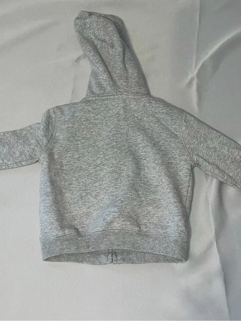 GAP Kids Heather Gray Full-Zip Hoodie with Logo